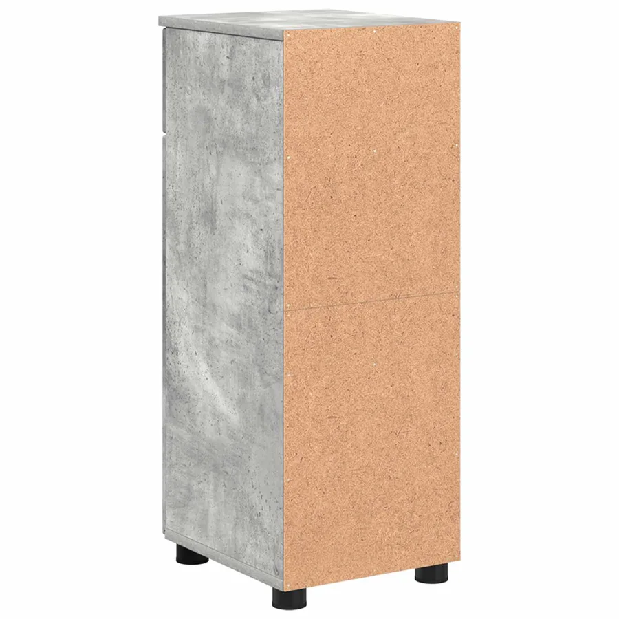 Cabinet de salle de bain avec tiroir Gris béton 30 x 35 x 80 cm - 11