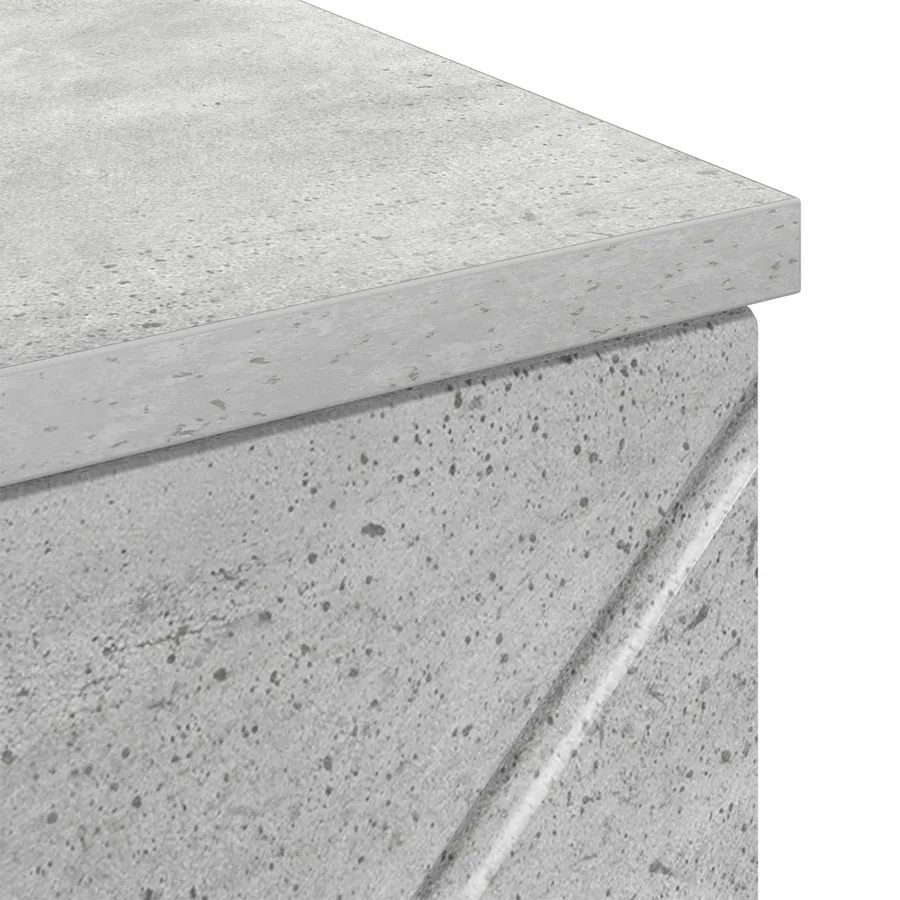 Cabinet de salle de bain avec tiroir Gris béton 30 x 35 x 80 cm - 15