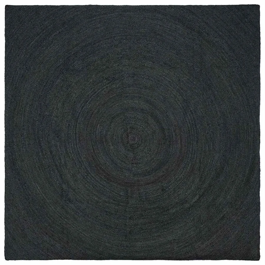 Tapis de surface Gris foncé 300 x 300 cm Jute