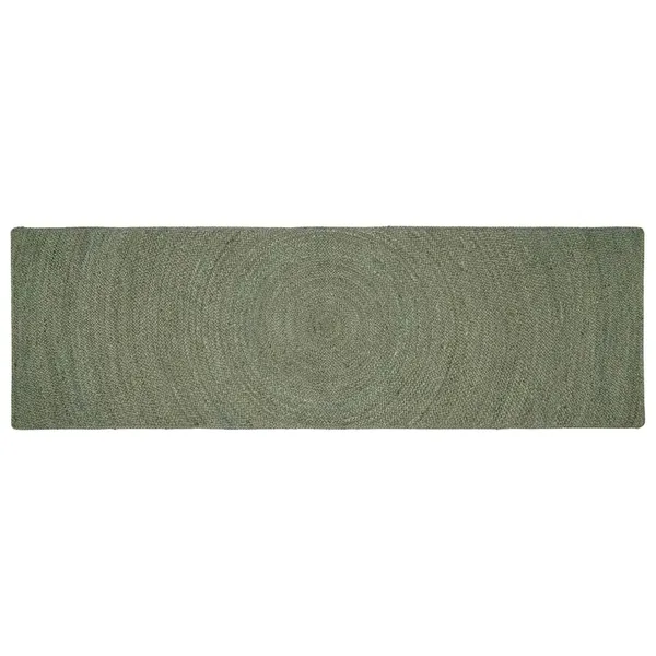 Tapis de surface Vert olive 80 x 300 cm Jute