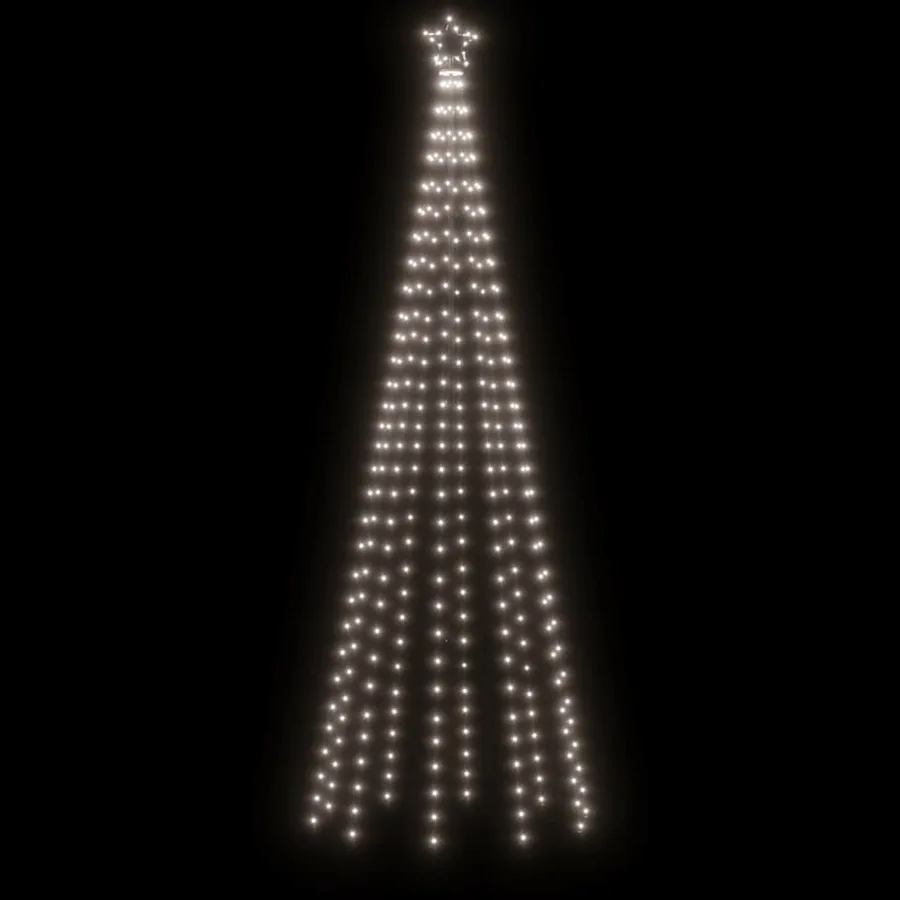Arbre de Noël cône 310 LED Blanc froid 100x300 cm - 4