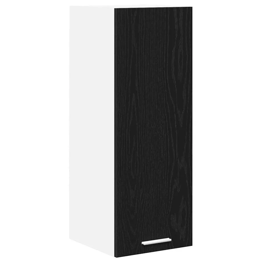 Armoire suspendue 2 pcs Chêne noir et Blanc 30 x 31 x 80 cm - 6