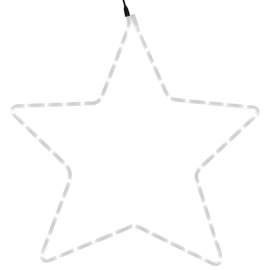 Figure d'étoile de Noël avec 48 LED blanc chaud 56 cm - 5