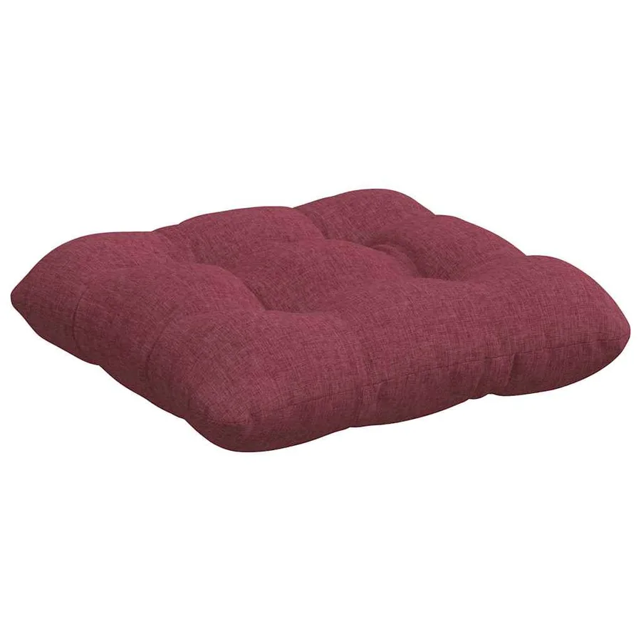 Coussins de siège 4 pcs Bordeaux 45 x 45 x 12 cm tissu - 5