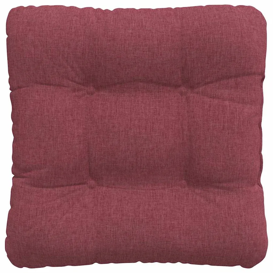 Coussins de siège 4 pcs Bordeaux 45 x 45 x 12 cm tissu - 7