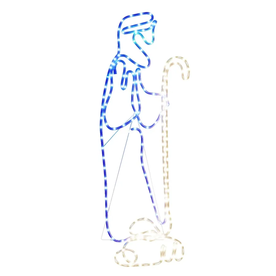 Figurine de Noël Berger et agneau avec 168 LED 102,5x35 cm - 2