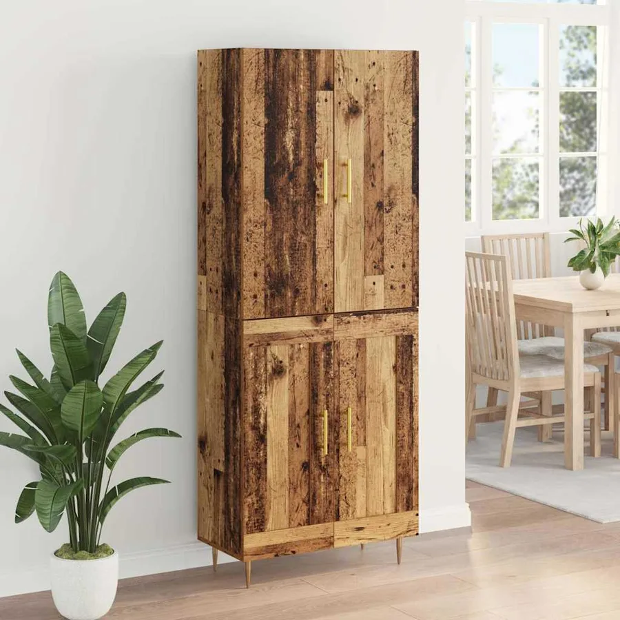 Haut Armoire Bois Ancien 69,5 x 34 x 180 cm Bois d'ingénierie - 4