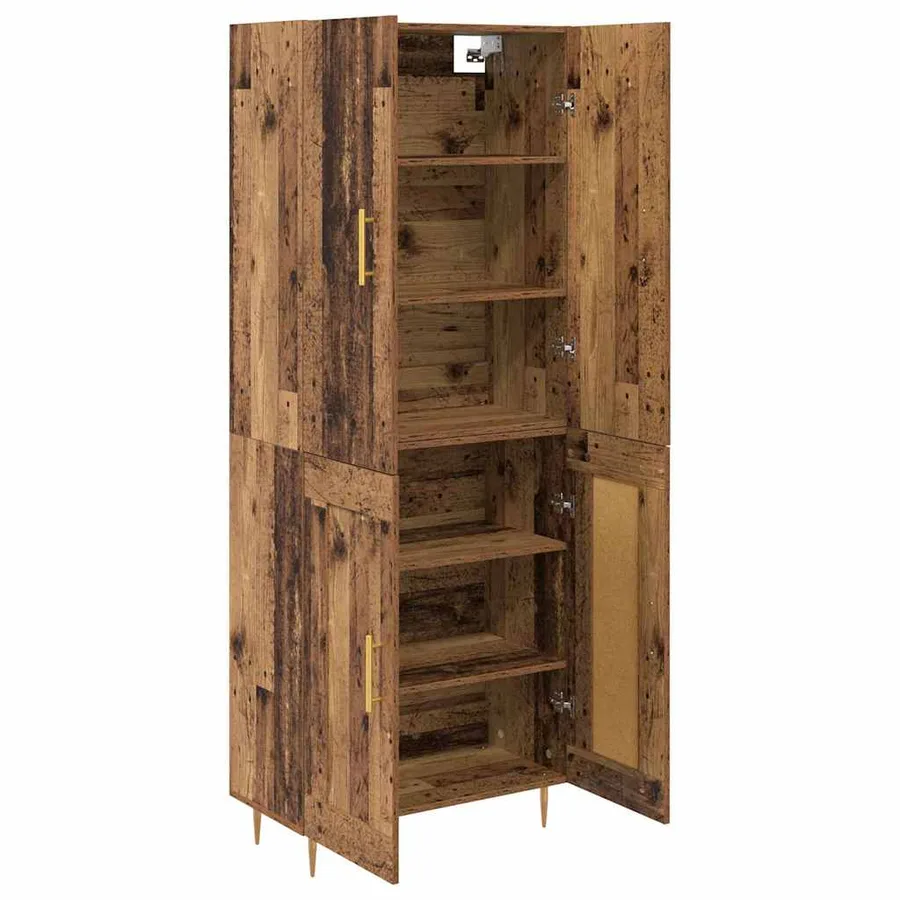 Haut Armoire Bois Ancien 69,5 x 34 x 180 cm Bois d'ingénierie - 5