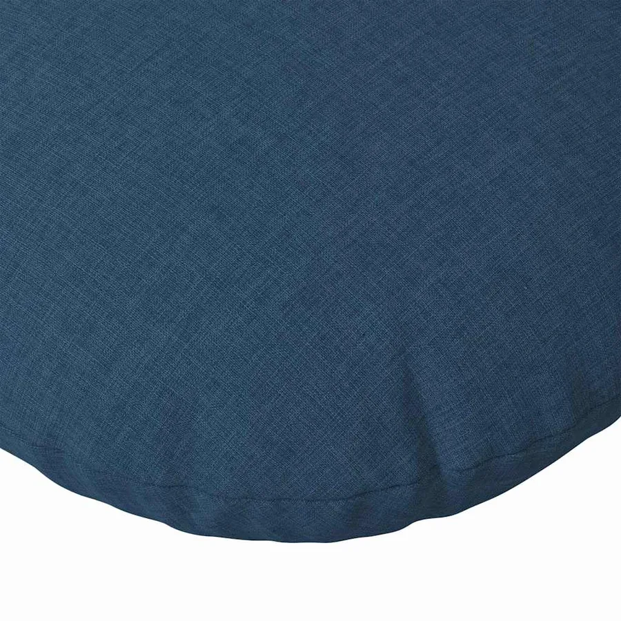 Coussins de siège 2 pcs Bleu Ø30 x 13 cm tissu - 7