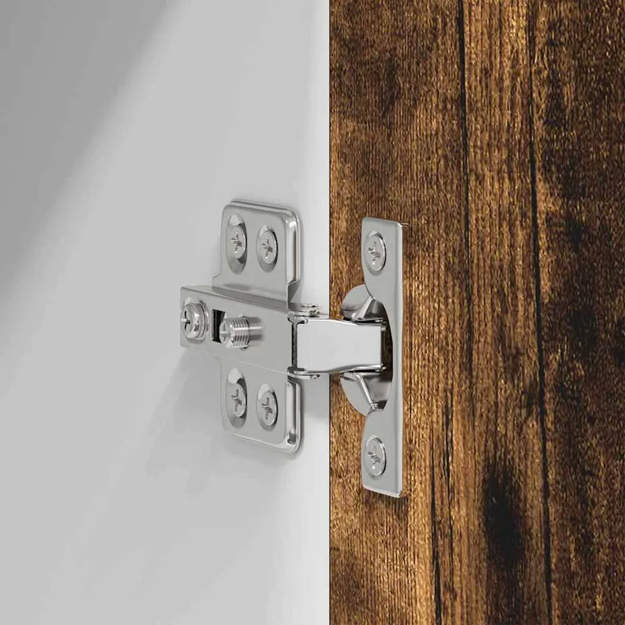 Armoire suspendue avec stockage Riga 2 pcs Chêne fumé et Blanc - 8