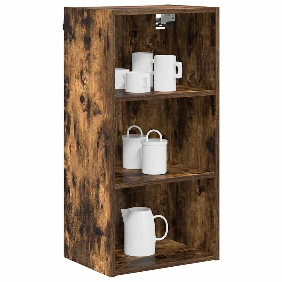 Armoire suspendue avec stockage Chêne fumé 40 x 29,5 x 80 cm - 3