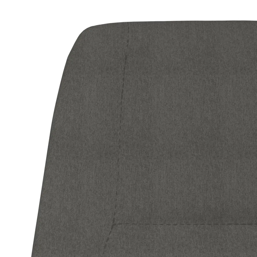 Chaise de relaxation Gris foncé Tissu - 6