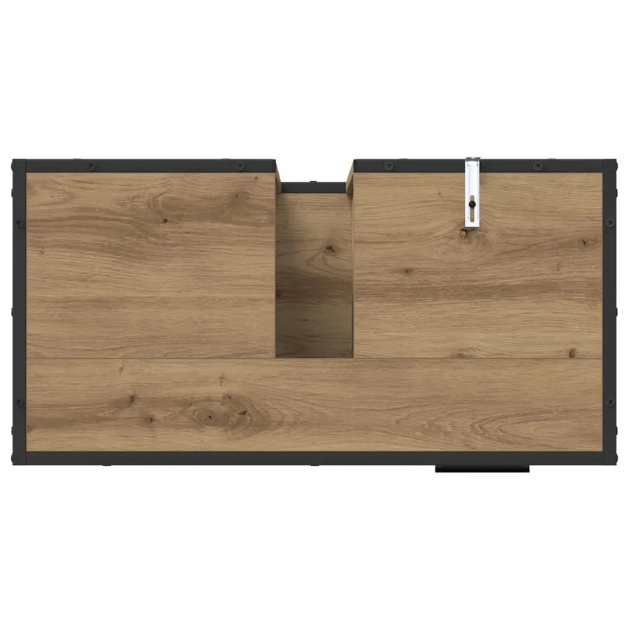 Ensemble de mobilier de salle de bain 2 pc Chêne artisanal - 8