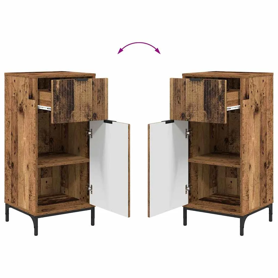 Cabinet de salle de bain Bois Ancien 39,5 x 36 x 88 cm - 12