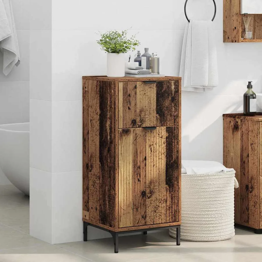 Cabinet de salle de bain Bois Ancien 39,5 x 36 x 88 cm - 4
