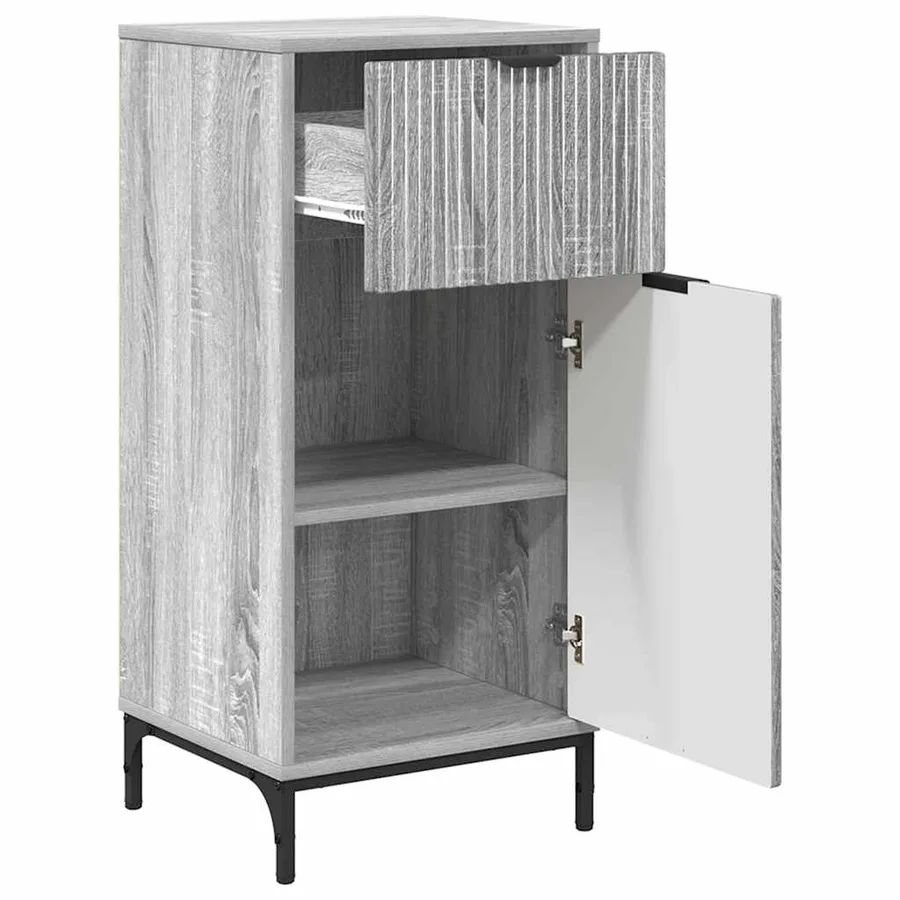 Ensemble de mobilier de salle de bain 2 pcs Gris Sonoma - 6