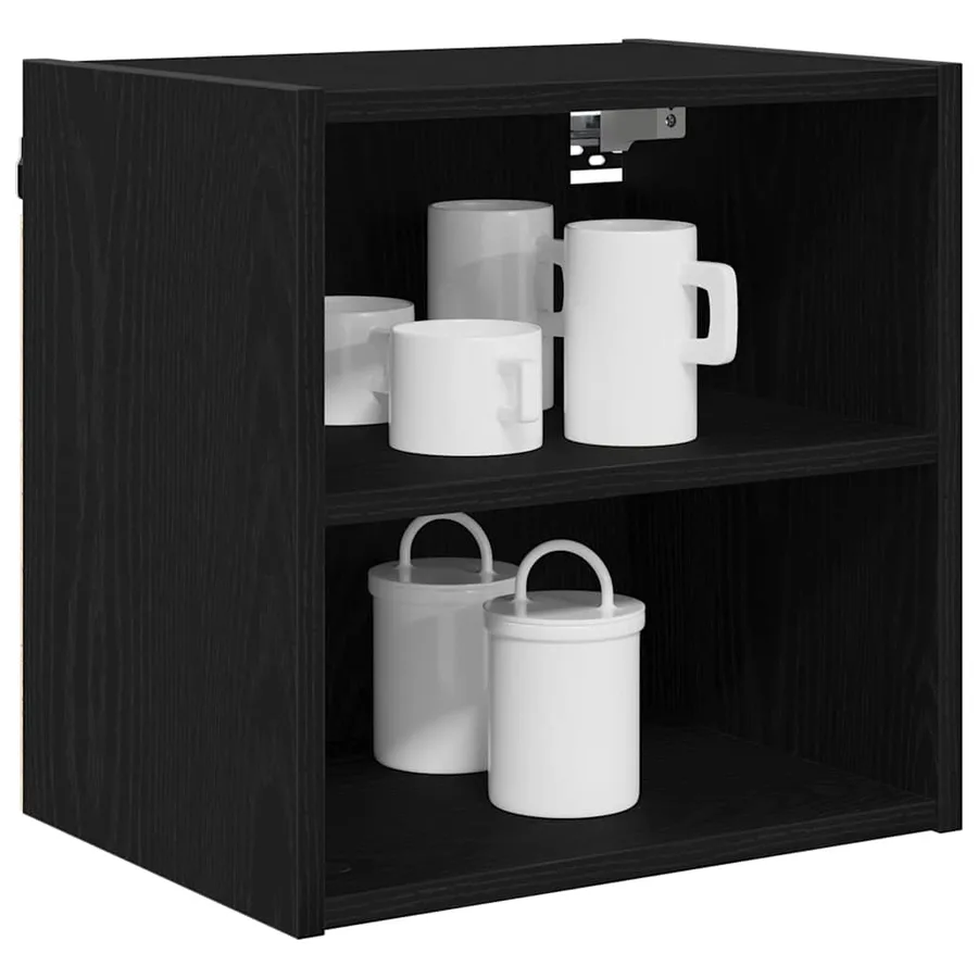 Armoire suspendue avec stockage Chêne noir 40 x 29,5 x 40 cm - 3