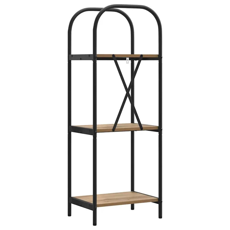 Étagère 3 niveaux 40 x 30 x 109 cm Bois d'ingénierie - 7