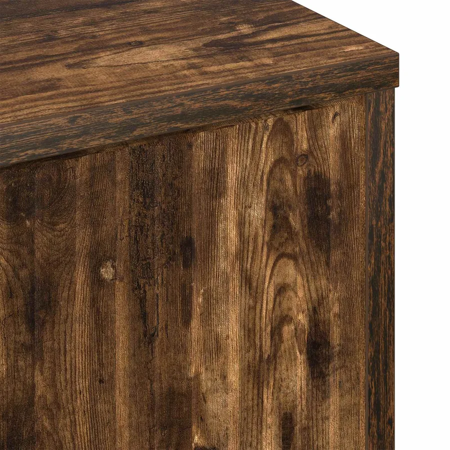 Table basse Chêne fumé 90 x 49 x 46 cm Bois d'ingénierie - 11