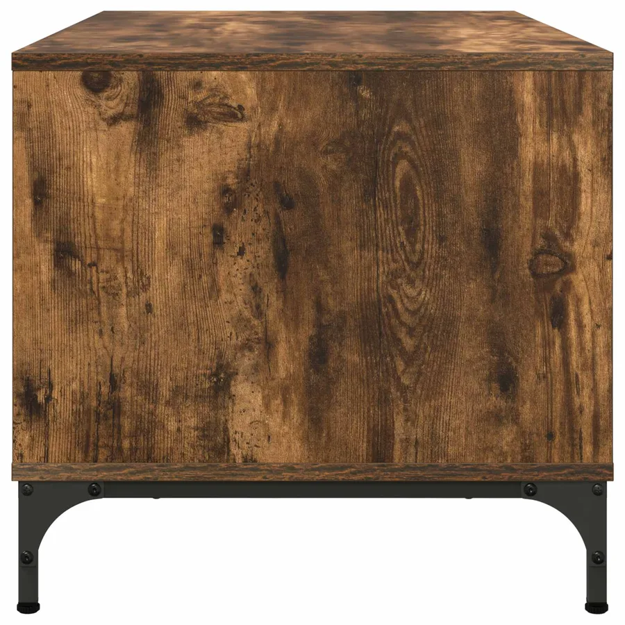 Table basse Chêne fumé 90 x 49 x 46 cm Bois d'ingénierie - 7
