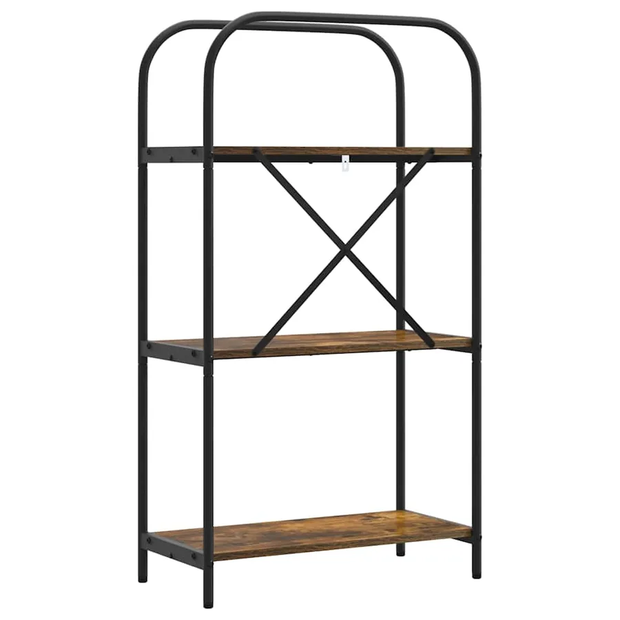 Étagère Chêne fumé 60 x 30 x 109 cm Bois d'ingénierie - 7