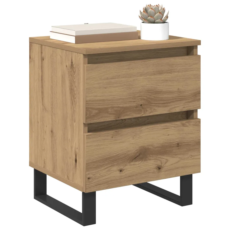 Cabinet de chevet Chêne artisanal 40 x 35 x 50 cm - 3