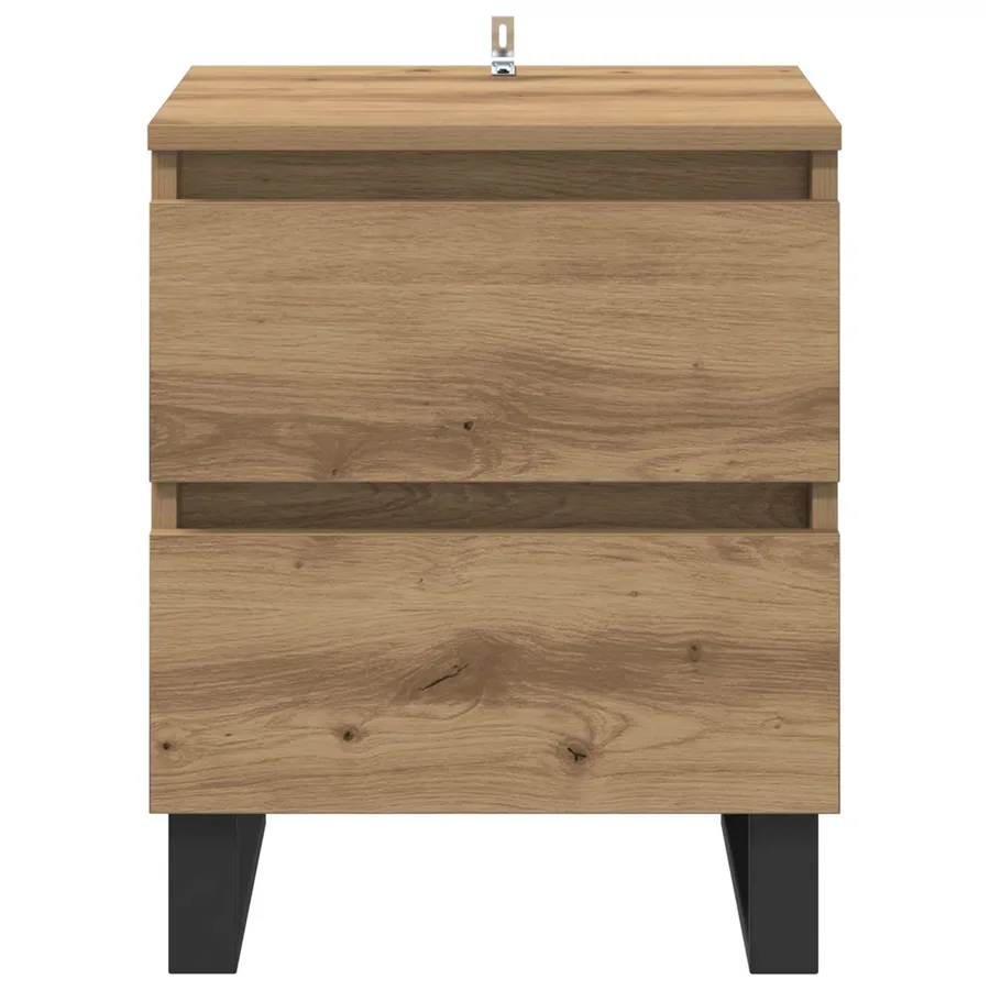 Cabinet de chevet Chêne artisanal 40 x 35 x 50 cm - 6