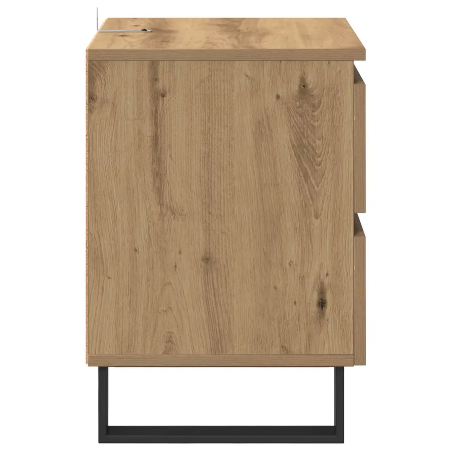 Cabinet de chevet Chêne artisanal 40 x 35 x 50 cm - 7