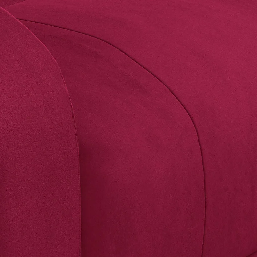 Fauteuil de massage Rouge bordeaux Velours - 8