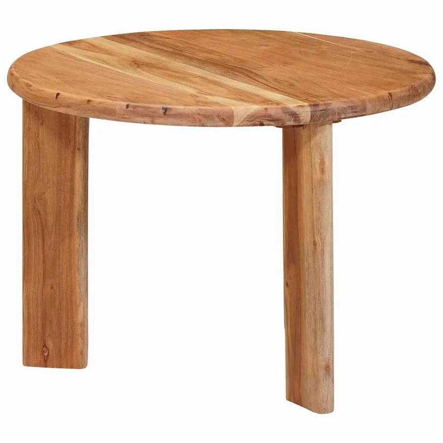 Tables basses gigognes 2 pcs Marron Bois d'Acacia Massif - 6