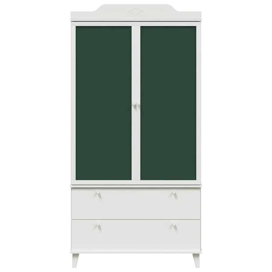 Armoire Tableau Noir avec tiroir ROROS Blanc 90 x 45 x 180 cm - 6