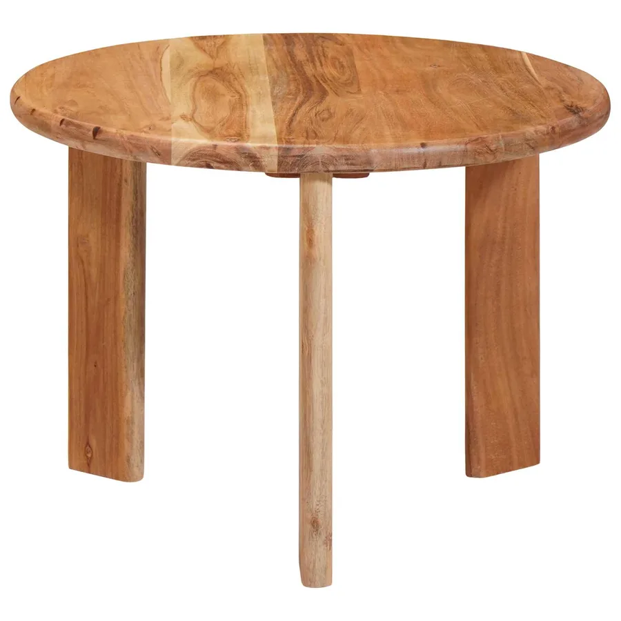 Tables basses gigognes 3 pcs Marron Bois d'Acacia Massif - 4