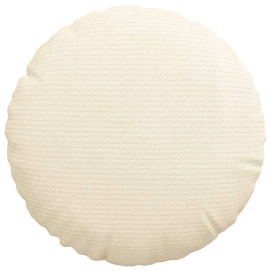 Coussins de siège 2 pcs Crème Ø30 x 13 cm - 6