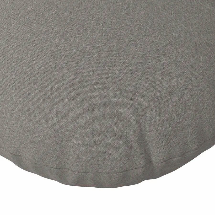 Coussins de siège 2 pcs Taupe Ø50 x 19 cm tissu - 7