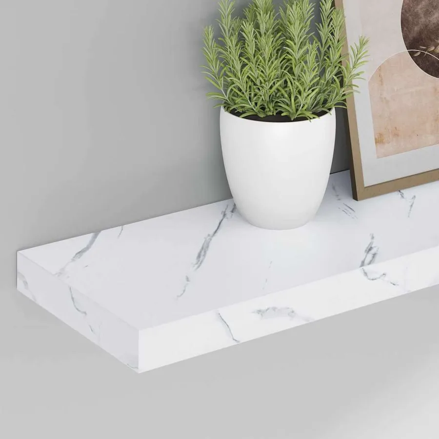 Étagère Murale 4 pcs Marbre blanc 80 x 23,5 x 4 cm - 5
