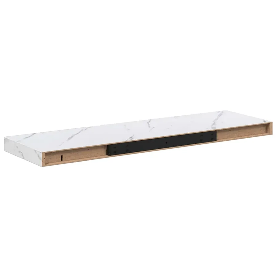 Étagère Murale 4 pcs Marbre blanc 80 x 23,5 x 4 cm - 9