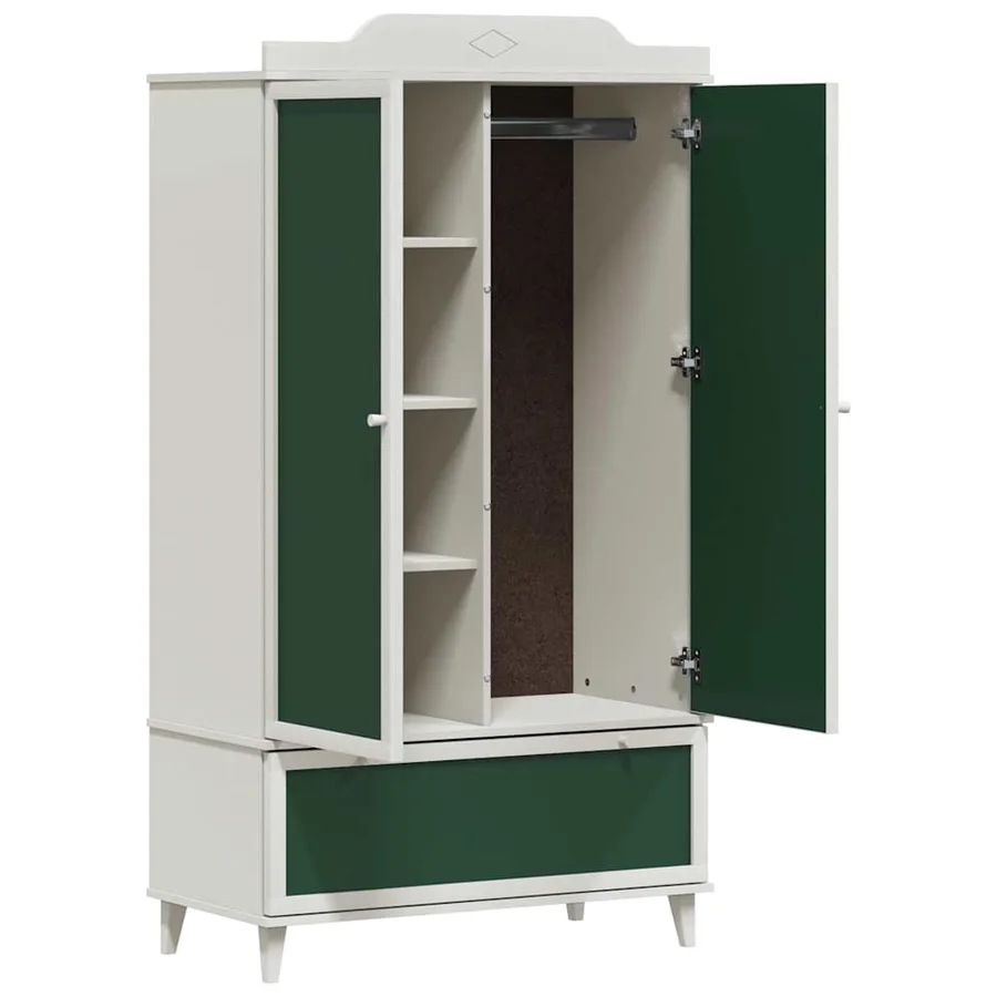 Armoire Tableau Noir avec tiroir ROROS Blanc 90 x 45 x 165 cm - 5