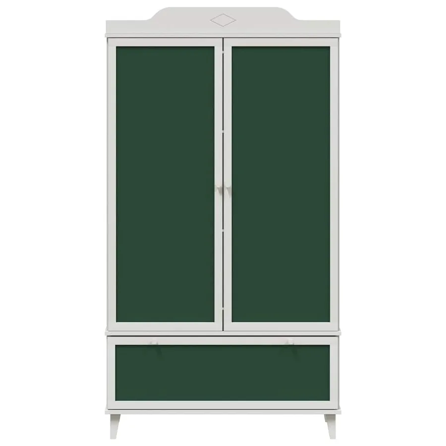 Armoire Tableau Noir avec tiroir ROROS Blanc 90 x 45 x 165 cm - 6