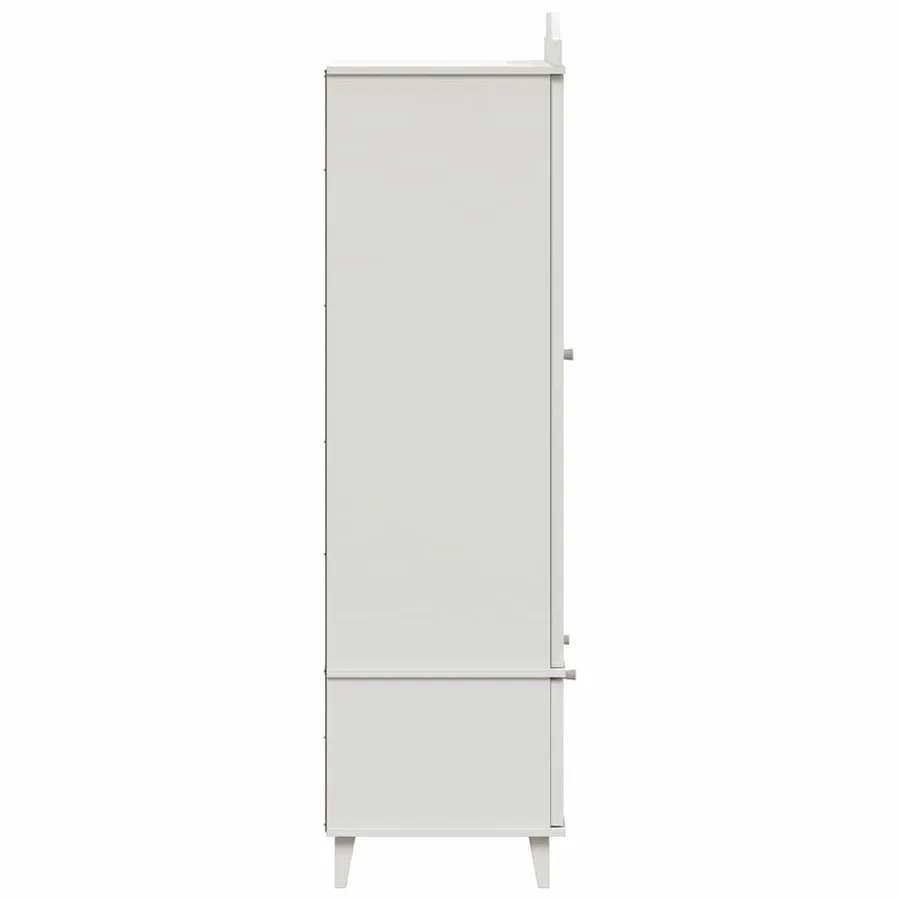 Armoire Tableau Noir avec tiroir ROROS Blanc 90 x 45 x 165 cm - 7