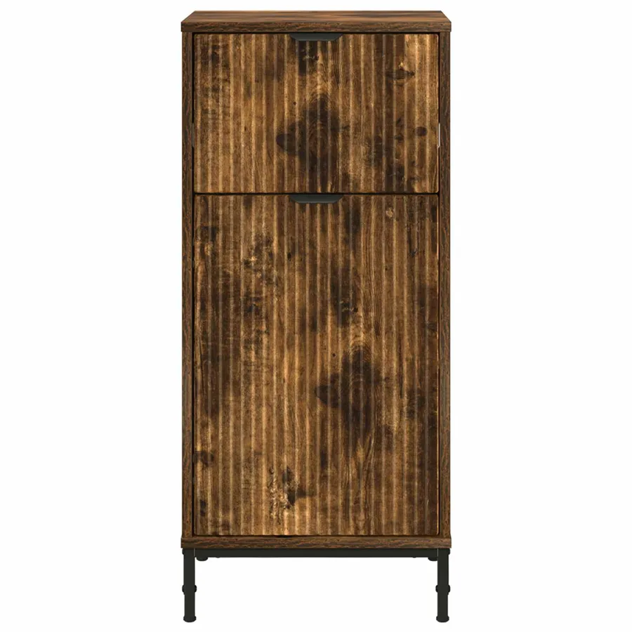 Cabinet de salle de bain Chêne fumé 39,5 x 36 x 88 cm - 6