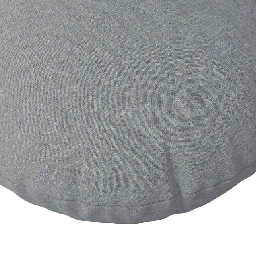 Coussins de siège 2 pcs Gris clair Ø60 x 21 cm tissu - 7