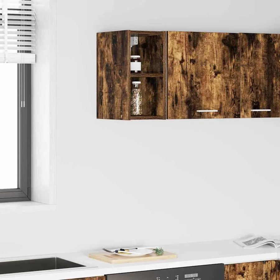 Armoire suspendue avec stockage Chêne fumé 20 x 29,5 x 40 cm