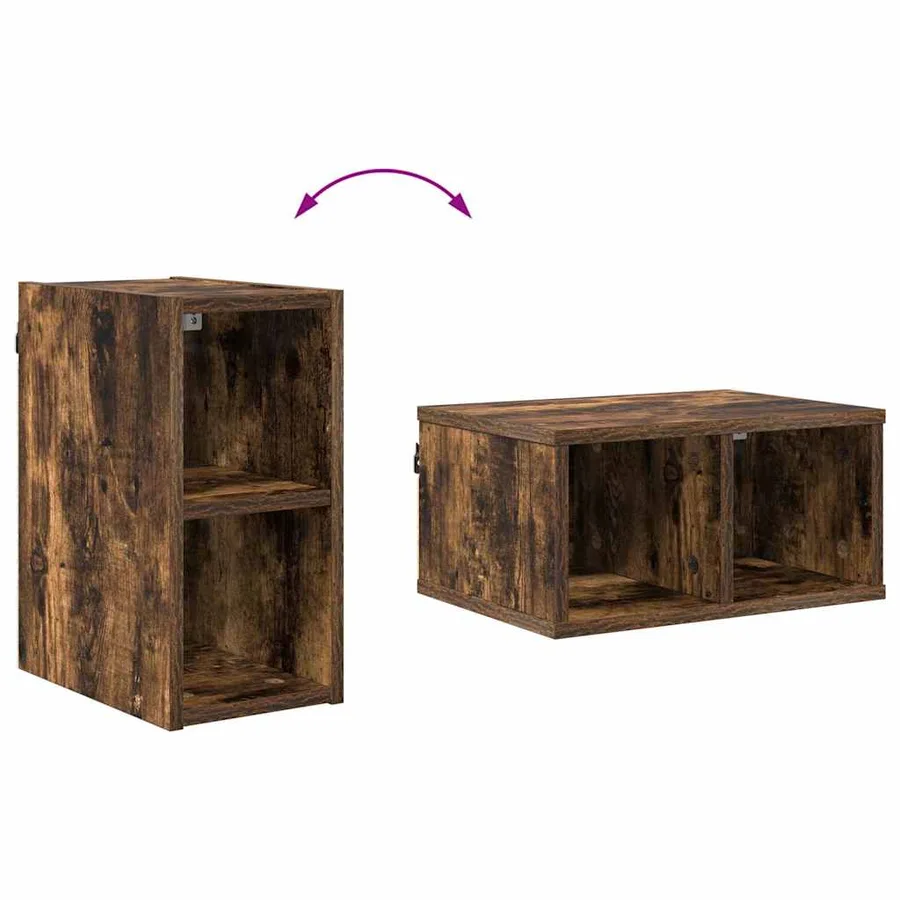 Armoire suspendue avec stockage Chêne fumé 20 x 29,5 x 40 cm - 10