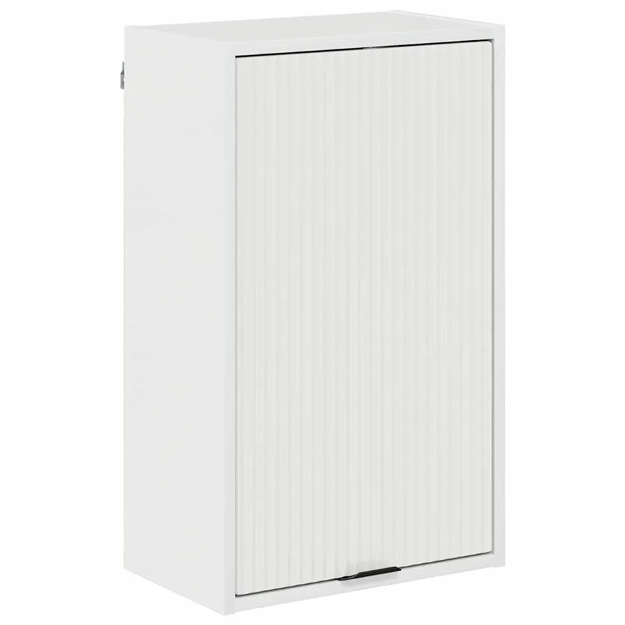 Ensemble de mobilier de salle de bain avec porte Blanc brillant - 6