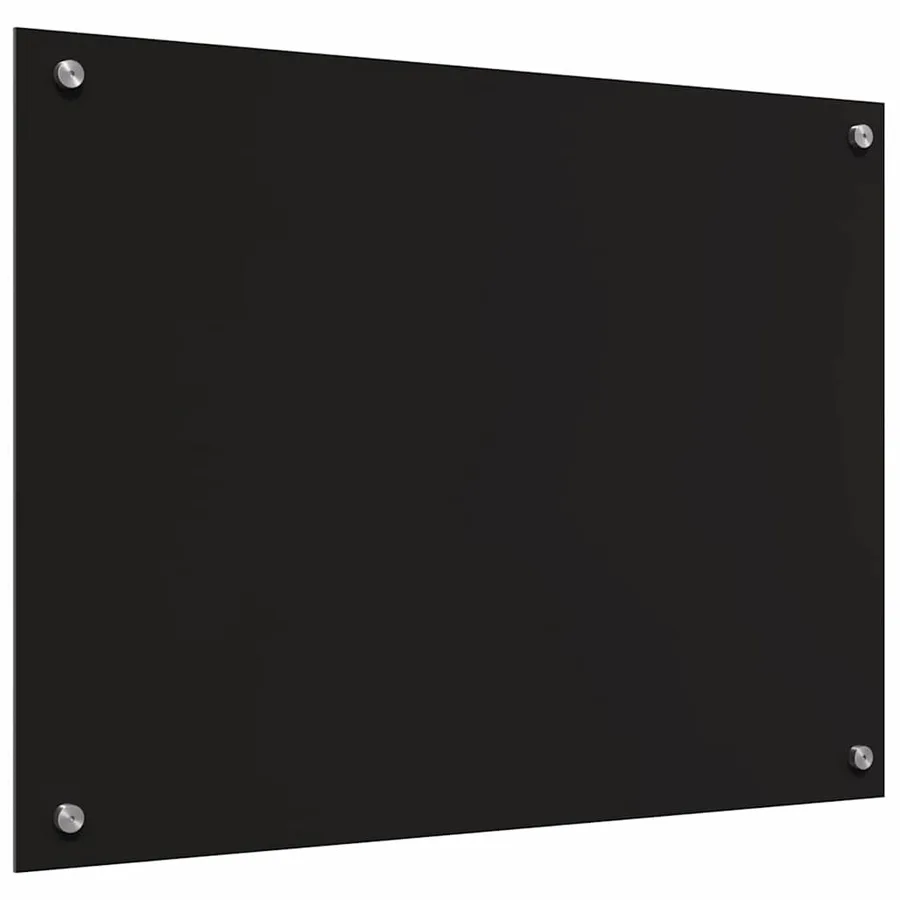 Crédence de cuisine 2 pcs Noir 80 x 60 cm verre trempé - 6