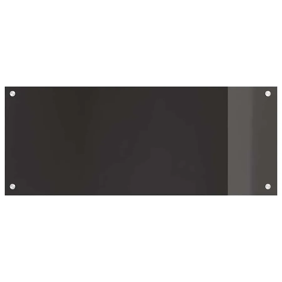 Crédence de cuisine 2 pcs Noir 100 x 40 cm verre trempé - 4
