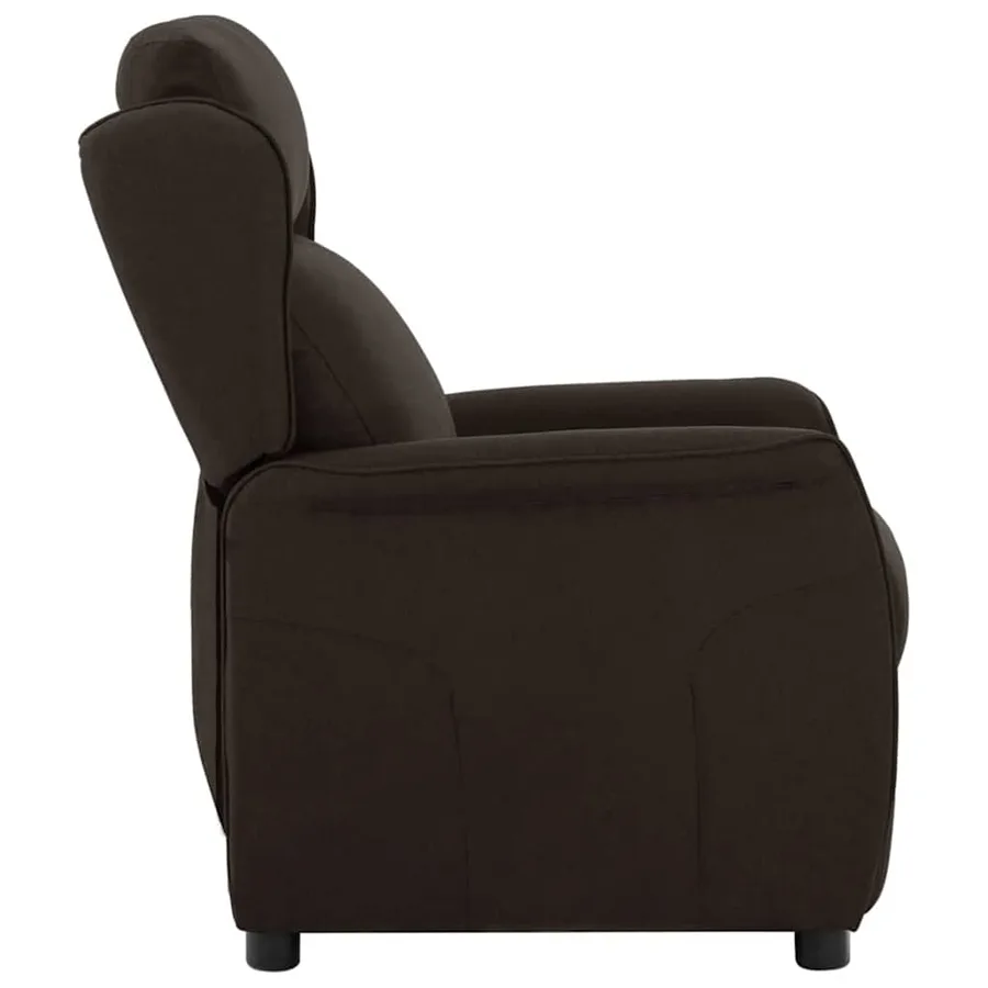 Fauteuil inclinable Marron foncé 66.5 x 94 x 101.5 cm Polyester - 3