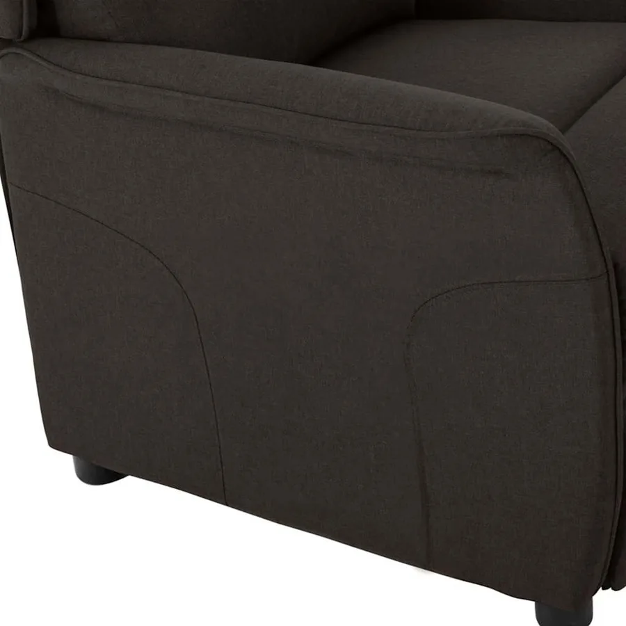 Fauteuil inclinable Marron foncé 66.5 x 94 x 101.5 cm Polyester - 6
