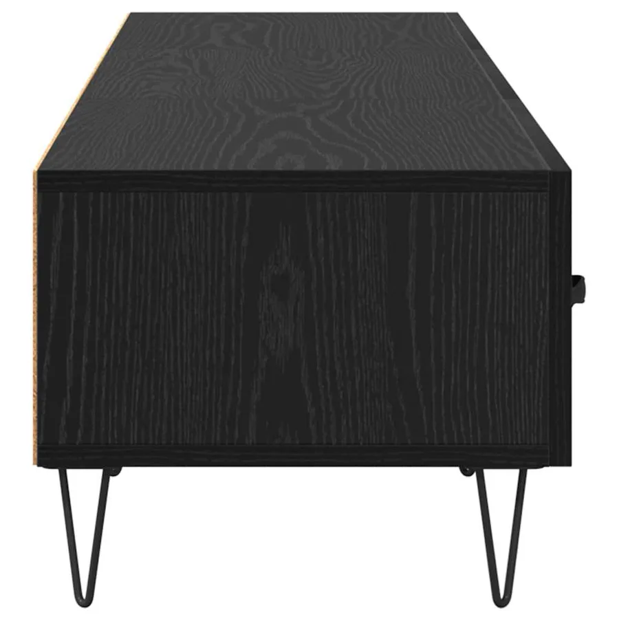 Meuble TV Chêne noir 150 x 36 x 30 cm Bois d'ingénierie - 7