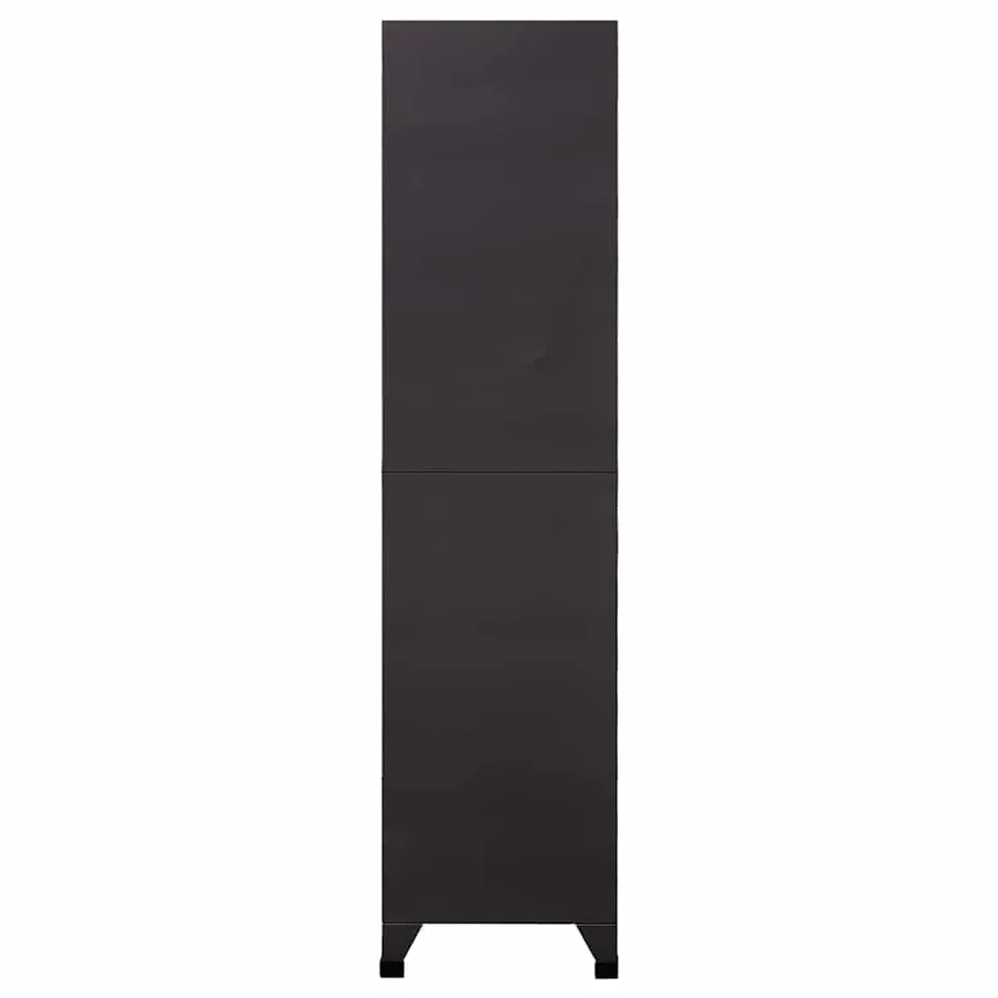 Armoire à casiers Anthracite et blanc 90x40x180 cm Acier - 4